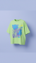 Oversized Acid Lime Graphic T-Shirt