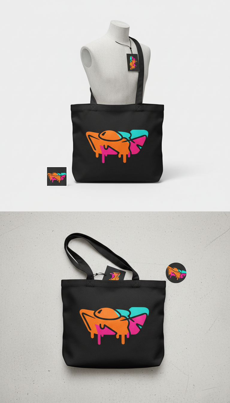 Drop Gold Customizable Streetwear Tote