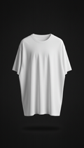 Paper White Oversized Tee